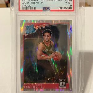 Gary Trent Jr PSA 9 Donruss Optic Shock Rookie Card
